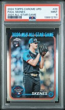 2024 TOPPS CHROME UPDATE 2024 ALL-STAR GAME CHROME #29 PAUL SKENES PSA 9