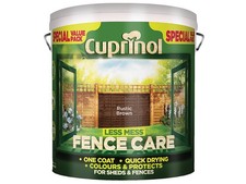 Image of Cuprinol Less Mess Fence Care Rustic Brown 6 litre CUPLMFCRB6L