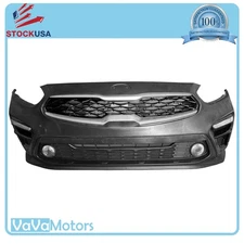 For 2019 2020 2021 Kia Forte Front Bumper Cover Grill Fog Signal Light Assembly 