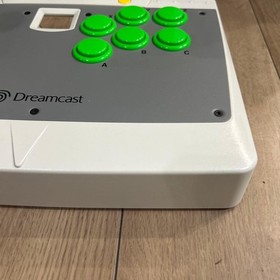 SEGA Dreamcast Arcade Stick HKT-7300 Official Joystick Controller Tested