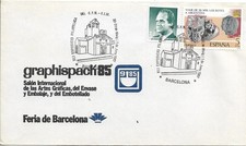 SPAIN. POSTMARK. CHURCH. BARCELONA 1987
