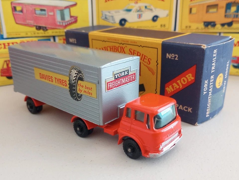 🔥1961 Matchbox Accessory Series BEDFORD FREIGHTMASTER TRUCK ~ Laranja ~ ESTADO PERFEITO!🔥 - Imagem 4 de 4