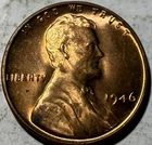 1946 1C BU RD Lincoln Wheat Cent #BD2033.