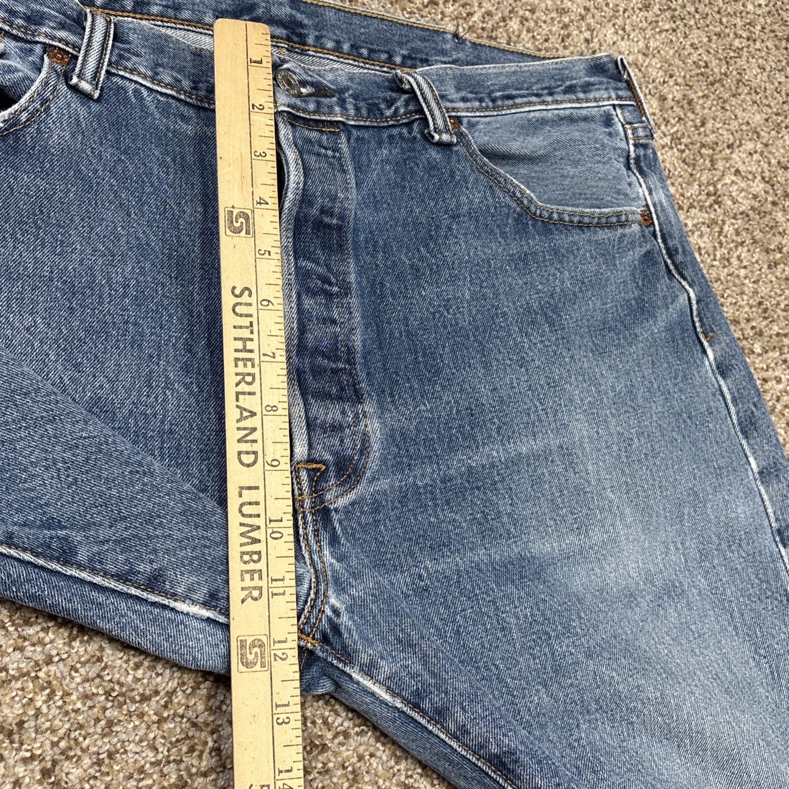 Levis 501 XX Button Fly Jeans Men’s 38 X 29 Distressed - View 7