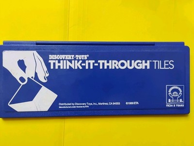 Discovery Toys Think-It-Through Tiles 1989 Vintage Children s Learning Game