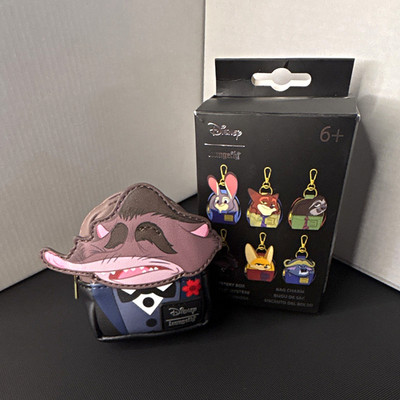 Loungefly Disney Zootopia Mystery Box Bag Charm Clip-On Keychain Collectible