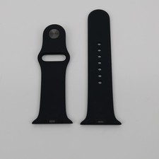 Apple Watch Sport Band 45mm 42/44/49 Genuine OEM Midnight Gray Blue S/M Used