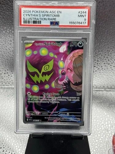 Cynthia's Spiritomb 244/217 Me: Ascended Heroes Holo Psa 9