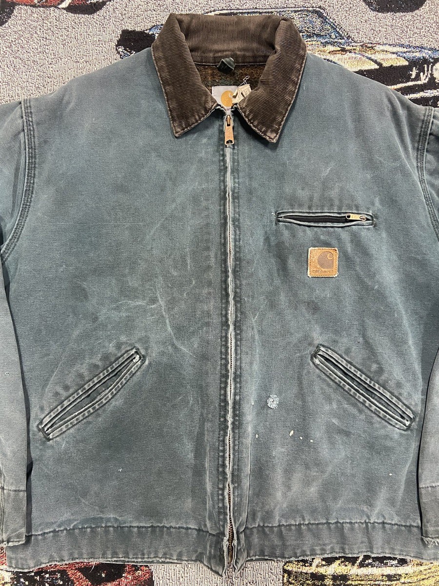 Vintage Carhartt Detroit Jacket Hunter Green J43 HTG Mens XL