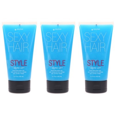 Sexy Hair Style Sexy Hair Hard Up Hard Holding Gel 5.1 oz 3 Pack