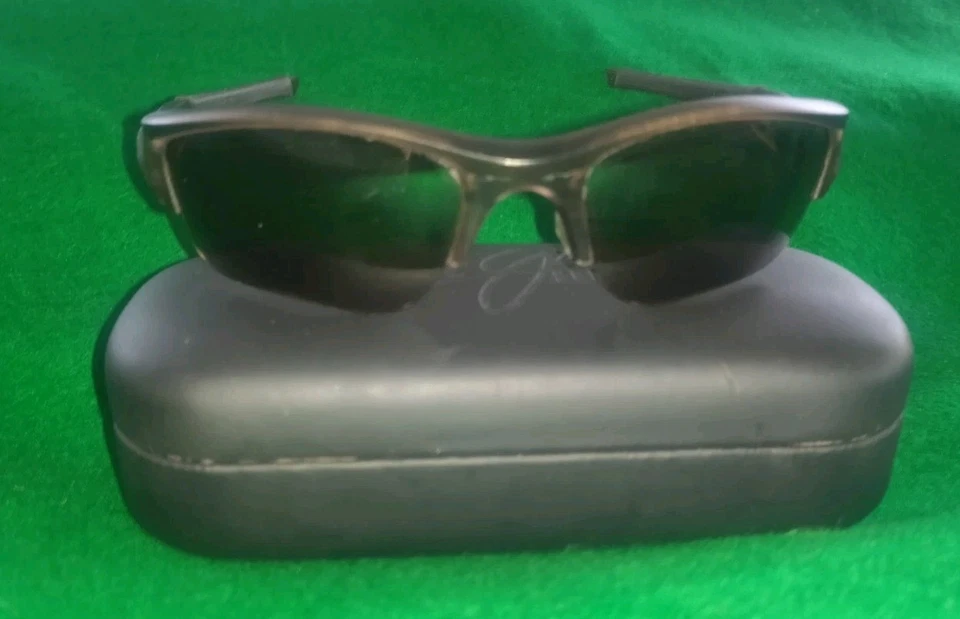 OAKLEY FLAK 12-905 53 20 USA Polarized Rootbeer Sunglasses With Maui Jim Case - Image 4 of 4