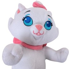 Disney Marie Cat Aristocats Plush Stuffed Animal Pink Bow White Blue Eyes 9 inch
