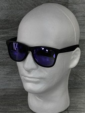 Kush Square Frame Textured Black Purple Radiant Lens Sunglasses 7287KSH/REV