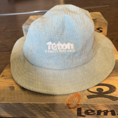 teton gravity research Bucket Hat Baby Blue corduroy Sun hat Ski Snowboard Hike