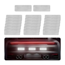 20 PCS Car Reflective Stickers, Intense Reflective Waterproof Adhesive Silver