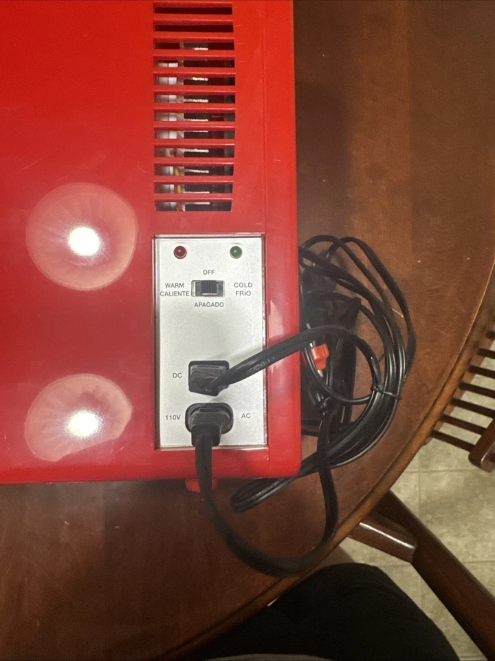 MINI MANCAVE COCA-COLA Refrigerator Koolatron Hot Cold 11" High 7" Wide 10" Deep - Image 4 of 4