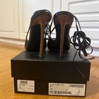 YSL Saint Laurent Tom Lace Up Platform Pumps Black Leather — photo 6