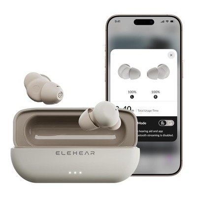 Elehear Delight Smart Hearing Aids OTC - NEW & SEALED IN BOX Mist White FC04