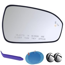 Ford Fusion Passenger Side Mirror Glass Heated Blind Spot 2013-2021 Compatible