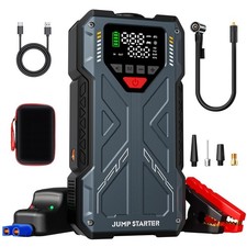 Jump Starter with Air Compressor, 4000A Battery Jumper Portable and...