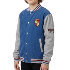 Harry Potter Team Gryffindor Blue Gray Bomber Jacket Size Youth Large 14/16 