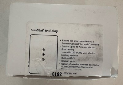 SunTouch 15 Amp Relay R4, Wi-Fi Dual Voltage Control for Electric Floor Systems