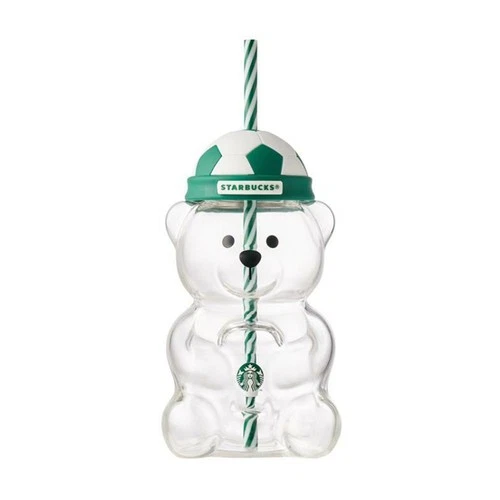 Starbucks Korea 2026 Worldfesta Bearista Cold Cup 591ml Soccer Bear Tumbler