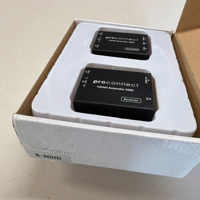 proconnect HDMI Extender 50M Transmitter & Receiver Set B-50HD Black