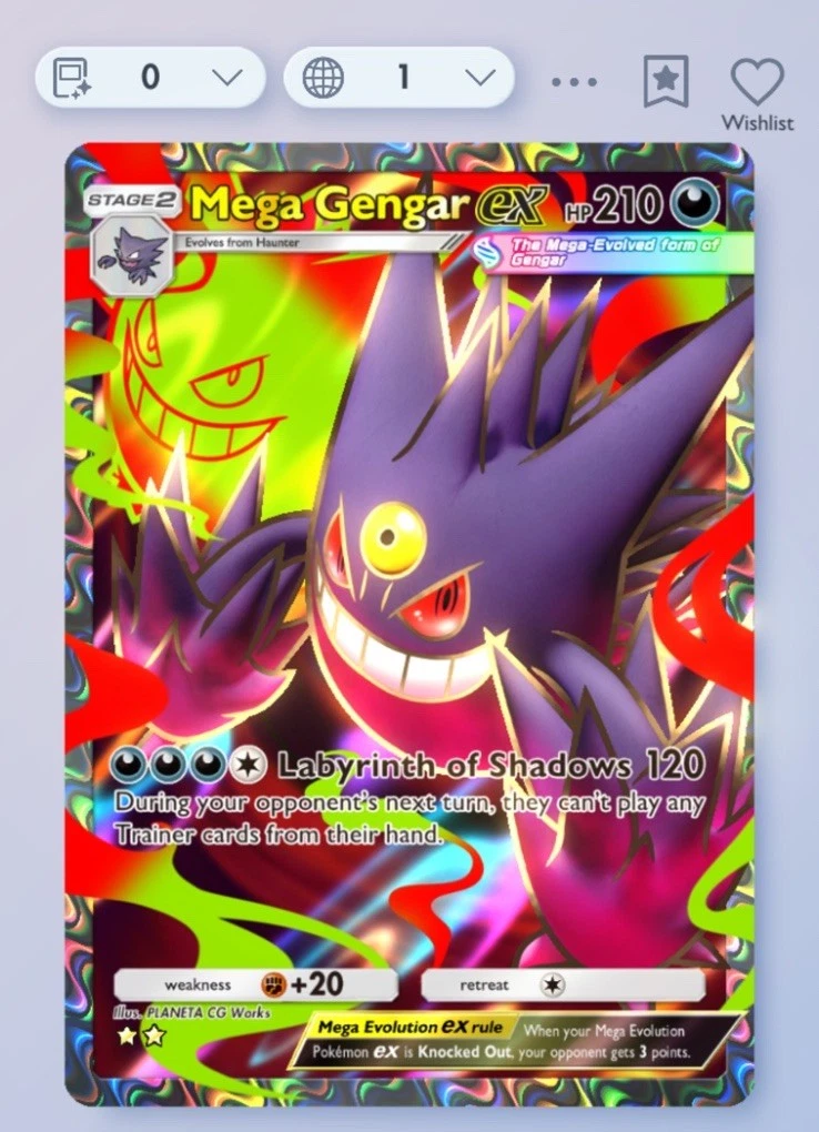 Pokémon Gengar Pokémon TCG Individual Collectable Card Game Cards