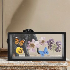 Shadow Box Picture Frame Dried Flower Display Stand Photo Frame Wooden Memory