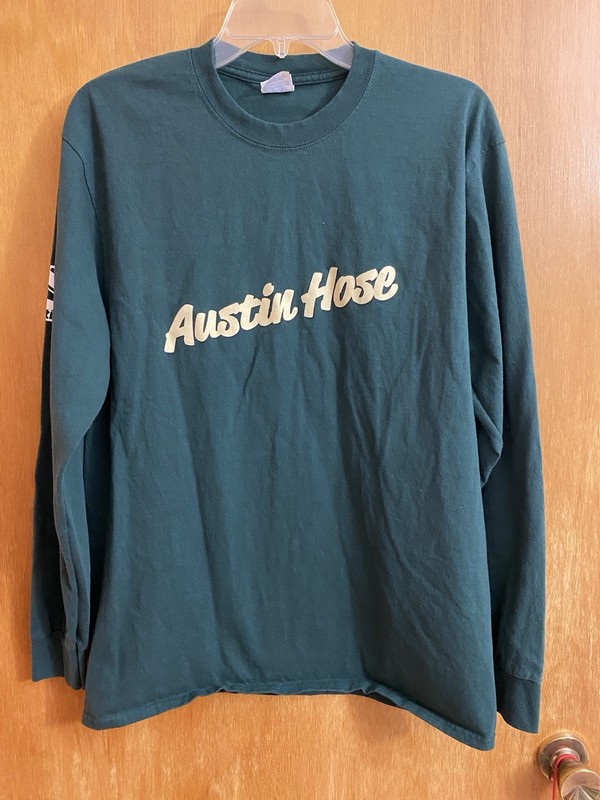 Port & Company  Long Sleeve T-Shirt Cotton Austin Hose printed on front Large