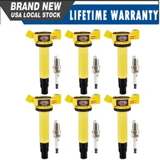 6x Ignition Coil + Spark Plug For Toyota Sienna Solara Lexus 3.3L 2004-06 UF506