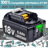 FüR Makita Ersatz Akku BL1850B 18 V 5,0 Ah Li-Ion Led BL1850 197280-8