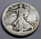 1916-D  obv. m.m. Walking Liberty Half Dollar * Silver * Free S/H After 1st item