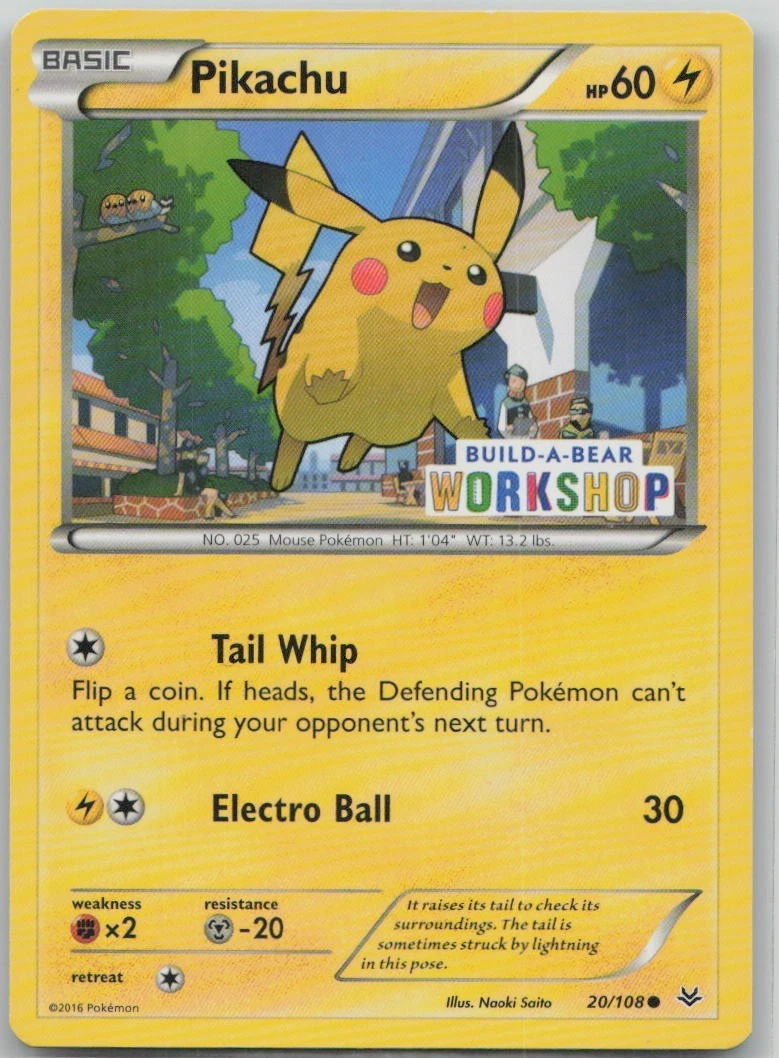 【激レア】ピカチュウ　プロモ　built a bearコラボ　英語版 Build-A-Bear Workshop Trading Card Games for sale - eBay