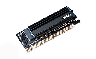4710614539396 Akasa M.2 PCIe Adapter mit Kühler - schwarz Akasa