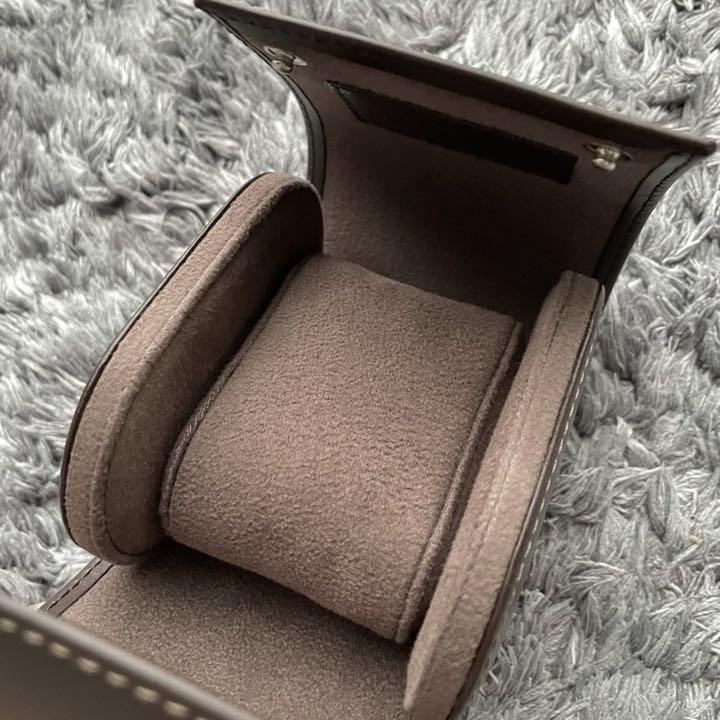 PATEK PHILIPPE Travel Watch case Carry Case Dark Brown