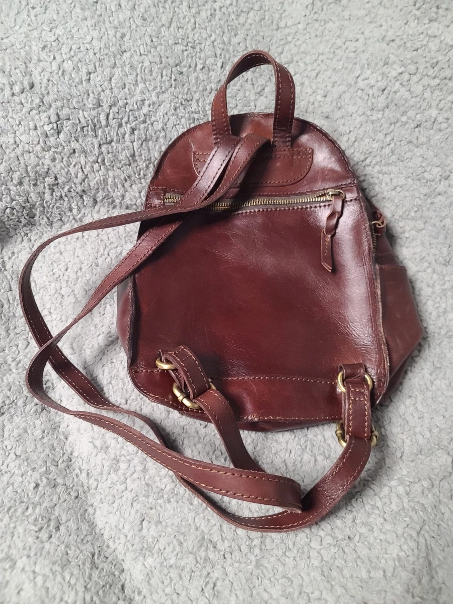 Patricia Nash Leather Woven Backpack