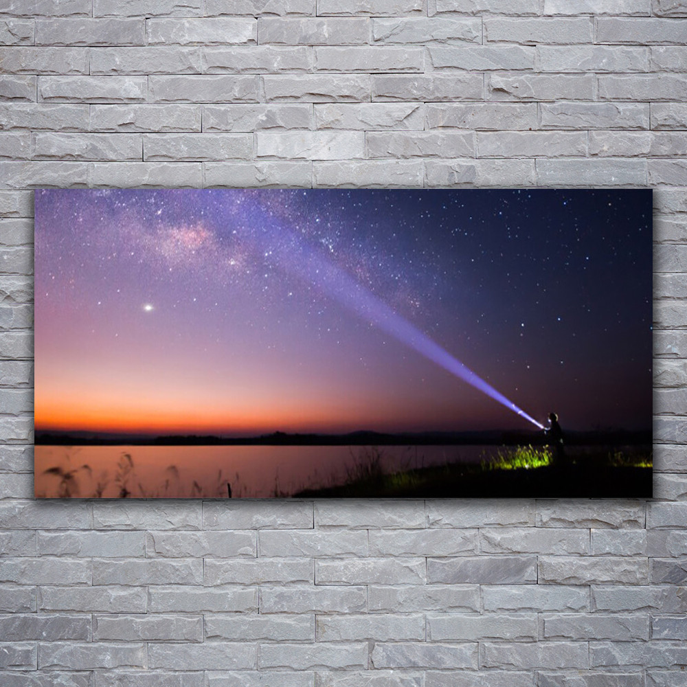 Tableau sur verre acrylique 120x60 cm Mer et Ciel Tulup pour décoration murale