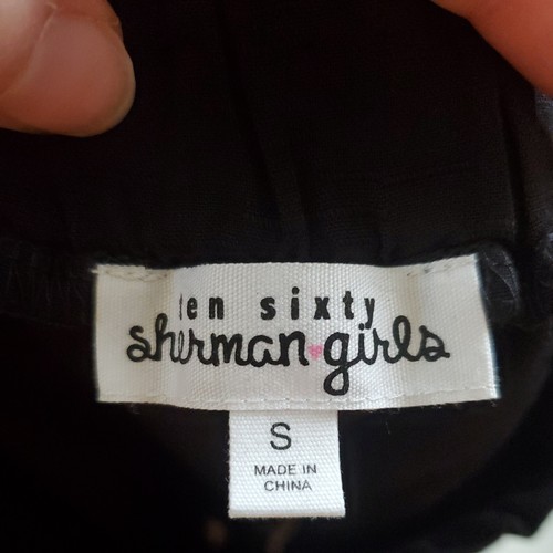 *Nwt*Ten Sixty Sherman Girls Black Palazzo Paperbag Boho Pants Size S Nordstrom - Picture 7 of 7