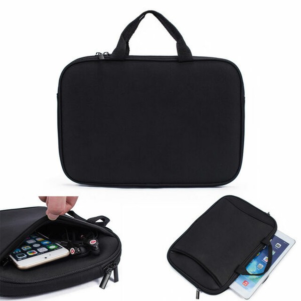 Black Tablet Neoprene Sleeve Pouch Handle Carry Bag Case for 11" Apple
