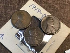 1919-P, 1919-D, 1919-S LINCOLN CENTS, Lincoln Pennies , US One Cents, 3 Coins