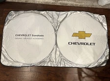 Silver Polymester Black & Yellow Car Windshield Sun Shade