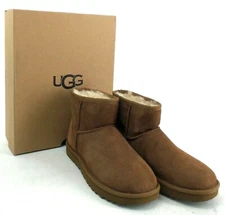 Genuine Ugg Women's Classic Mini II Water Resistant Suede Wool Boot New in Box