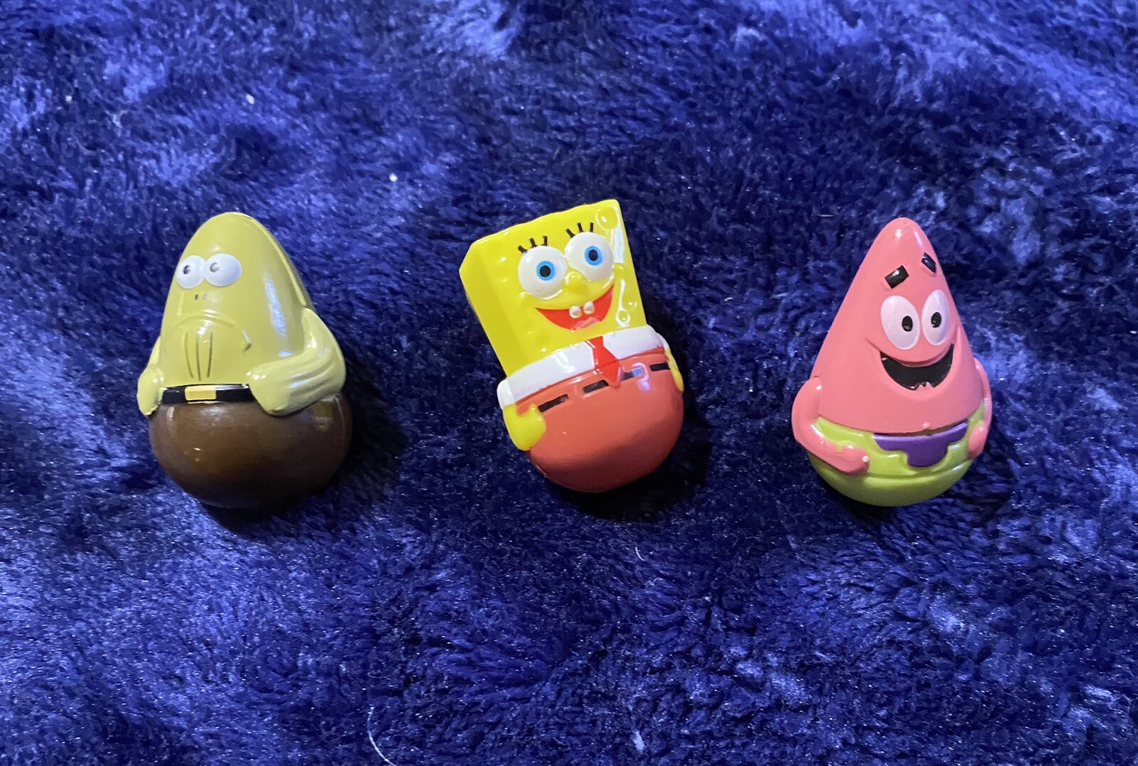 RARO Bob Esponja Weeble Wobble Frankford Caramelo Mini Coleccionable - Krabby & Patrick