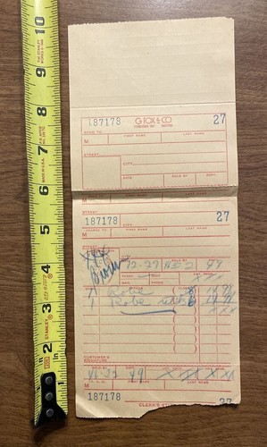 Vintage 1944 G. Fox & Co. Department Store Receipt Hartford Connecticut CT P1H - Bild 10 von 12