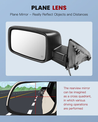Pair Of Power Heated Turn Signal Mirrors For Dodge Ram 1500 (2009-2019) 11 thumbnail image