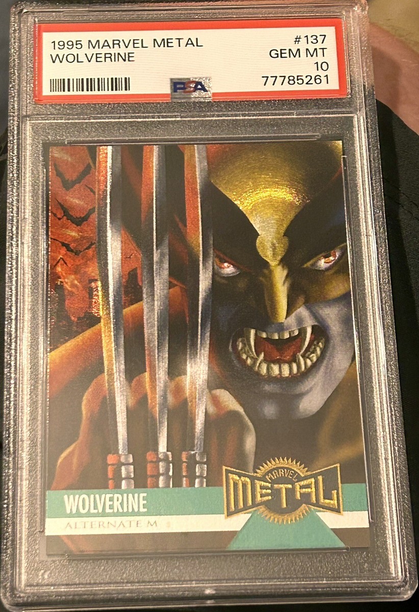 1995 Fleer Marvel Metal #137 Wolverine Alternate M PSA 10 | eBay