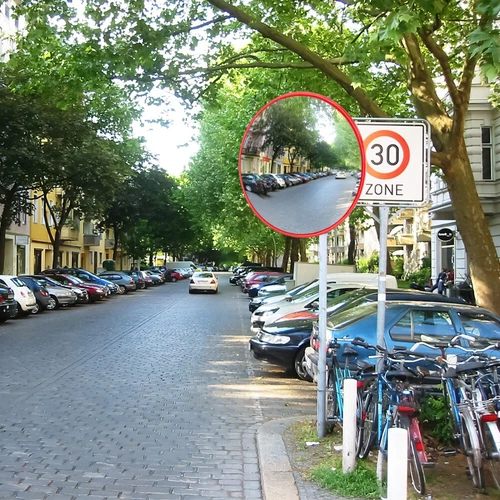 60cm Safety Mirror Convex Mirror Traffic Mirror Safety Mirror for Driveway UK - Picture 3 of 16