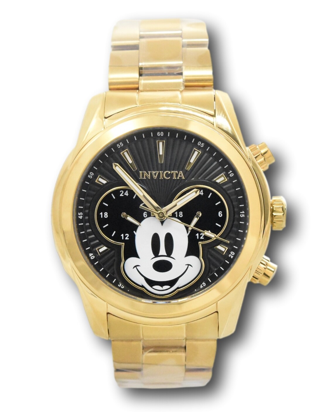 Invicta Disney Men's 44mm Mickey Gold Dual-Time Limited Edition Watch 37818